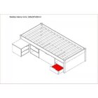 Cama Solteiro Kiara Madeira Maciça Branca