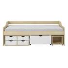 Cama Solteiro Kiara Plus Natural Branca