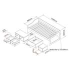 Cama Solteiro Kiara Plus Natural Branca