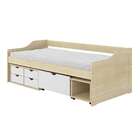 Cama Solteiro Kiara Plus Natural Branca