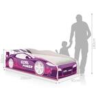 Cama Solteiro Kids Speciale Carro Rosa