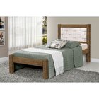 Cama Solteiro Laila  Jequitiba/off White