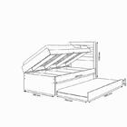 Cama Solteiro Larissa Malbec Com Auxiliar Framar