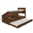 Cama Solteiro Larissa Malbec E Off Com Auxiliar E 02 Colchões