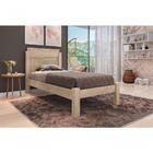 Cama Solteiro Letícia Amarula Com Colchão