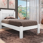 Cama Solteiro Letícia Branco