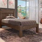 Cama Solteiro Letícia Chocolate