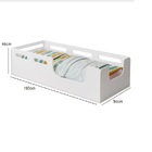 Cama Solteiro Lika Montessoriana Com Colchão 148x88 Branco