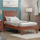 Cama Solteiro Linha Bronze Imbuia Madeira Maciça Pinus - Fine