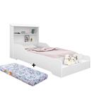 Cama Solteiro Liz + Colchão Juvenil Moderna