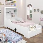 Cama Solteiro Liz + Colchão Juvenil Moderna