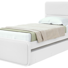 Cama Solteiro Loop - Lopas Branco