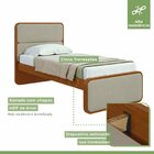 Cama Solteiro Loop Tecido Boucle