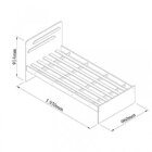 Cama Solteiro Luana Conquista Móveis Branco