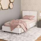 Cama Solteiro Luisiana Branca