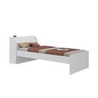Cama Solteiro Lumina Espresso Móveis Branco