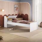 Cama Solteiro Lumina Espresso Móveis Branco