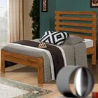 Cama Solteiro Madeira Maciça Castanho Brena Shop Jm Com Colch