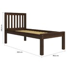 Cama Solteiro Madeira Maciça Monique Saraiva