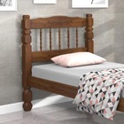 Cama Solteiro Madeira Maciça Palmo - Castanho