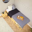 Cama Solteiro Madeira Multifuncional Com Mesa De Cabeceira Sa