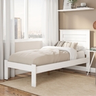 Cama Solteiro Madison Branco Com Colchão