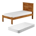 Cama Solteiro Madison Mel Com Colchão