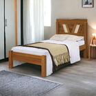 Cama Solteiro Magnólia Castanho Atraente