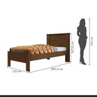Cama Solteiro Maitê  Cacau