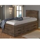 Cama Solteiro Mary Com 5 Gavetas - Café