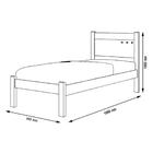 Cama Solteiro Mdf Flex Color Paola Ii Framar