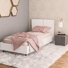 Cama Solteiro Mdp 93cm X 195cm Luisiana Branco