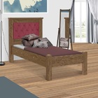 Cama Solteiro Mega Estofada Pés Reforçados Robusta Moderna