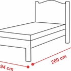 Cama Solteiro Menina Brilhante, Cama Infantil