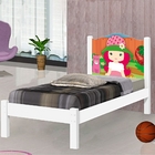 Cama Solteiro Menina Morango Com Colchão, Moveis De Menina