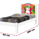 Cama Solteiro Menina Morango Com Colchão, Moveis De Menina
