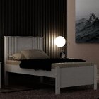 Cama Solteiro Milano, Para Colchão No Tamanho 88x138 Cm Branco
