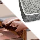 Cama Solteiro Moderna Âmbar Off White Rafaela Valen Móveis Co