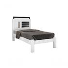 Cama Solteiro Moderna Branco Preto Amanda Framar