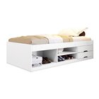 Cama Solteiro Multifuncional 2 Gavetas Mila Yescasa Branco