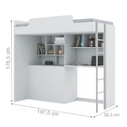 Cama Solteiro Multifuncional Branco