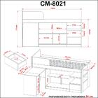 Cama Solteiro Multifuncional Cm8021 Tecnomobili