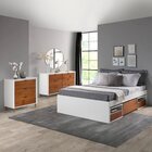 Cama Solteiro Multifuncional Kassie Cazarara Branco/mel