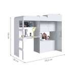 Cama Solteiro Multifuncional Lion Branca