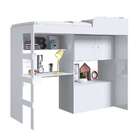 Cama Solteiro Multifuncional Lion Branca