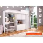 Cama Solteiro Multifuncional Lion Branca