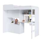 Cama Solteiro Multifuncional Lion Branca