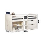 Cama Solteiro Multifuncional Malta Com 2 Portas E Grade Casat