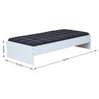 Cama Solteiro Multimóveis Cr40016 Branco Acetinado