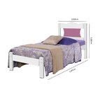 Cama Solteiro Munique Branco/rosa/lilas